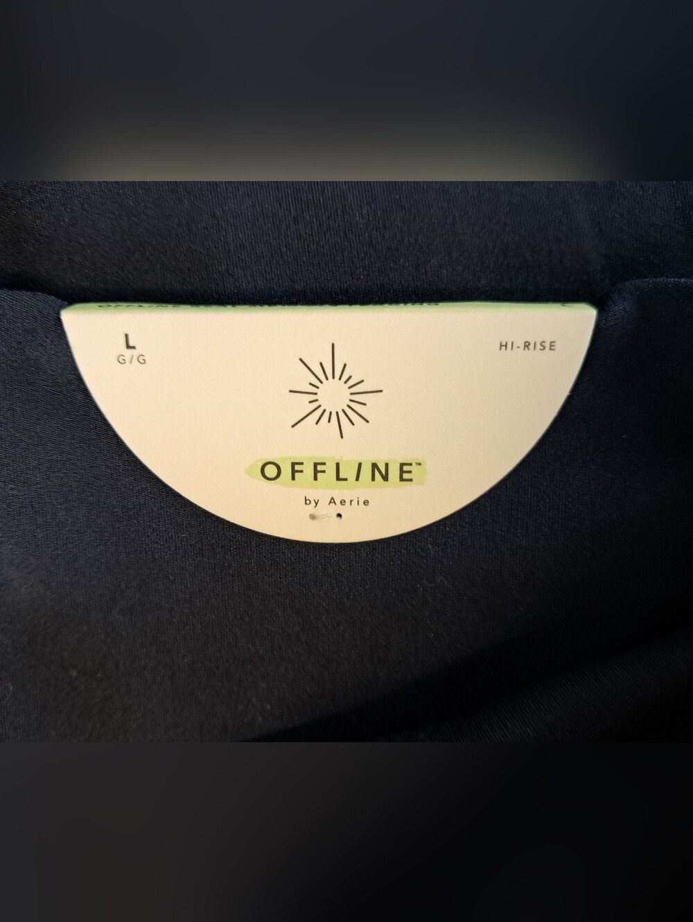 Offline By Aerie Real Me 7/8 Hi-Rise Navy Blue Leggings Size Large NWT - Picture 6 of 8